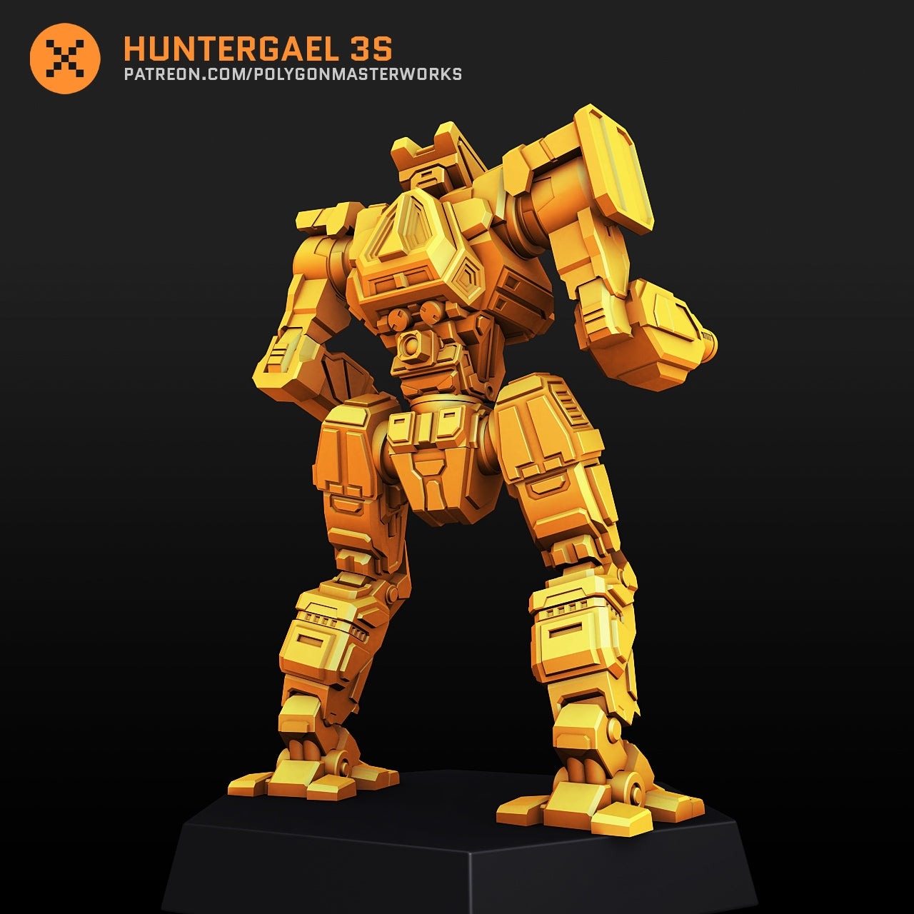 Huntergael 3S  (By PMW) Alternate Battletech Mechwarrior Miniatures