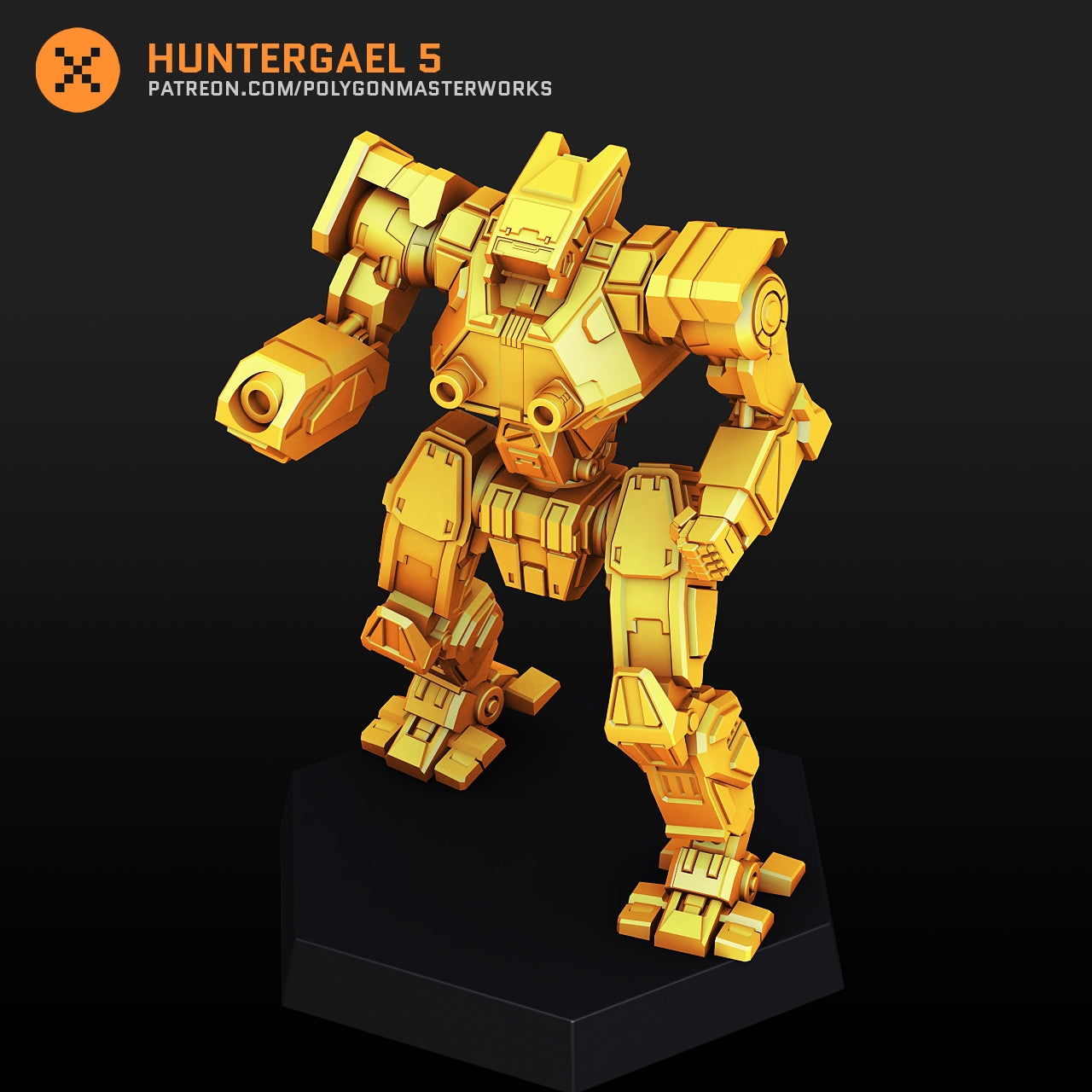 Huntergael 5  (By PMW) Alternate Battletech Mechwarrior Miniatures