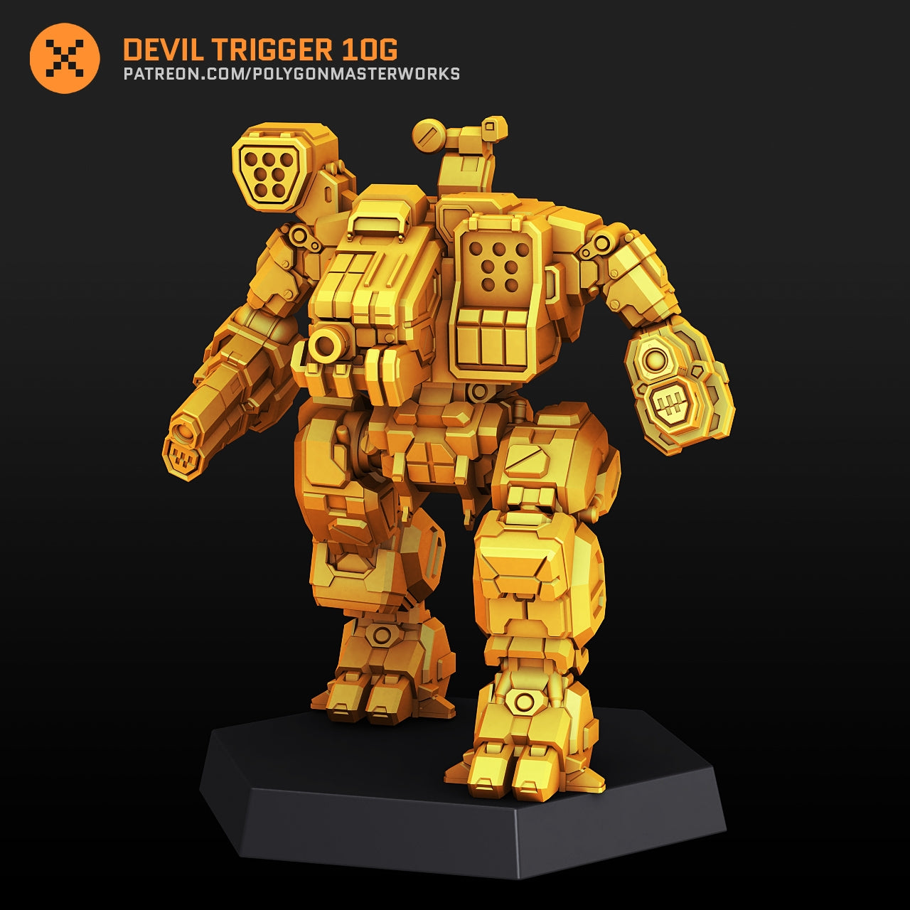 Devil Trigger 10G (By PMW) Alternate Battletech Mechwarrior Miniatures