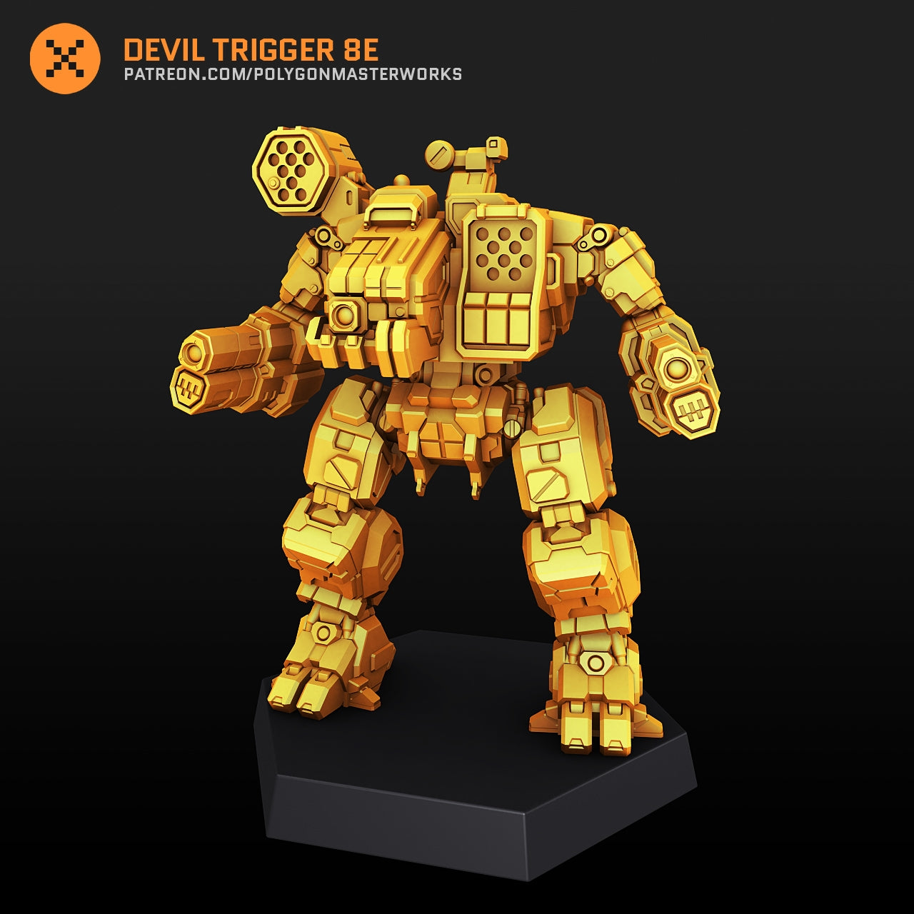 Devil Trigger 8E (By PMW) Alternate Battletech Mechwarrior Miniatures ...
