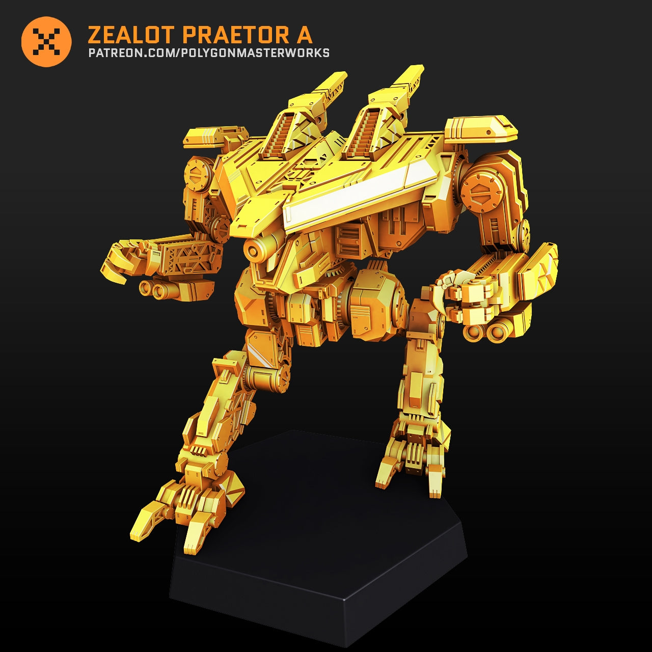 Zealot Praetor A (By PMW) Alternate Battletech Mechwarrior Miniatures