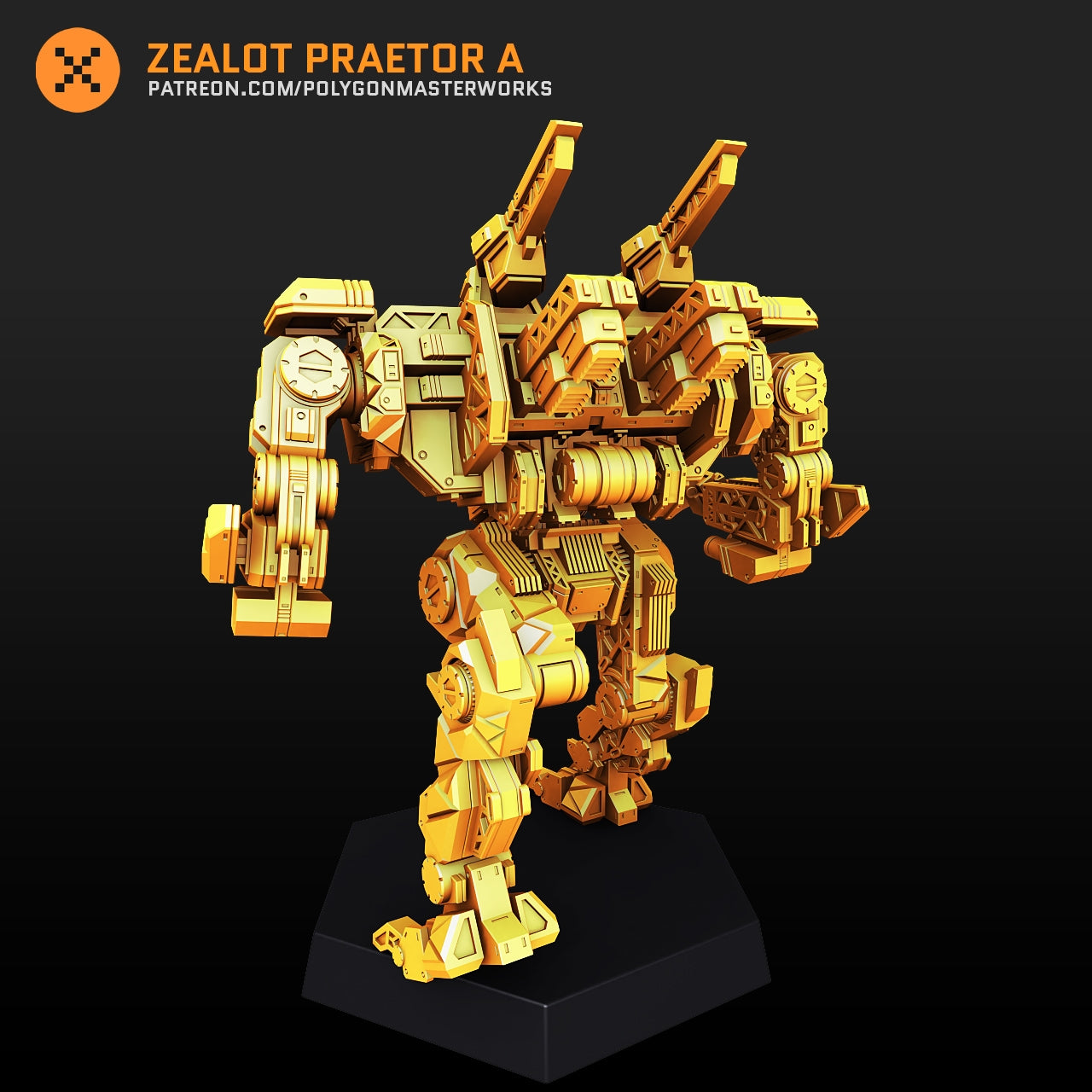 Zealot Praetor A (By PMW) Alternate Battletech Mechwarrior Miniatures