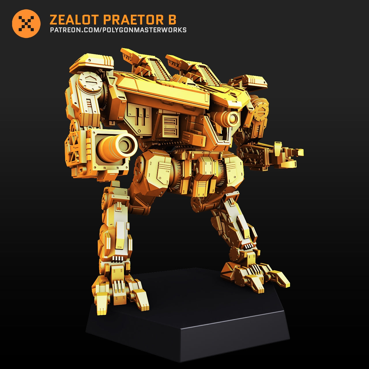 Zealot Praetor B (By PMW) Alternate Battletech Mechwarrior Miniatures