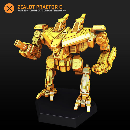 Zealot Praetor C (By PMW) Alternate Battletech Mechwarrior Miniatures