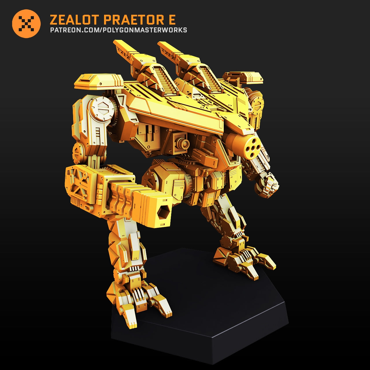 Zealot Praetor E (By PMW) Alternate Battletech Mechwarrior Miniatures
