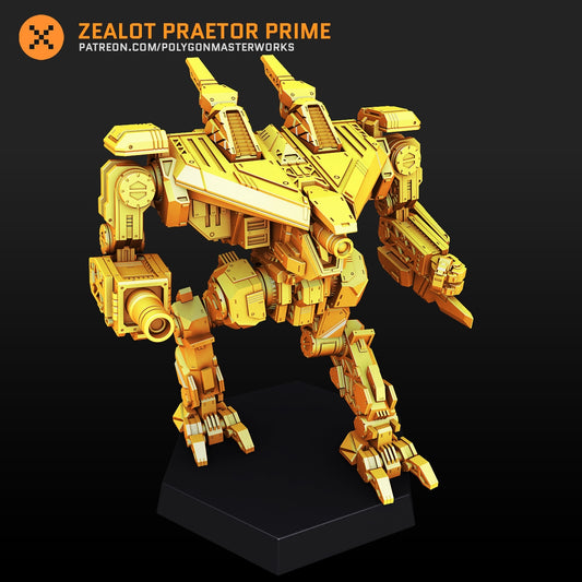 Zealot Praetor Prime (By PMW) Alternate Battletech Mechwarrior Miniatures