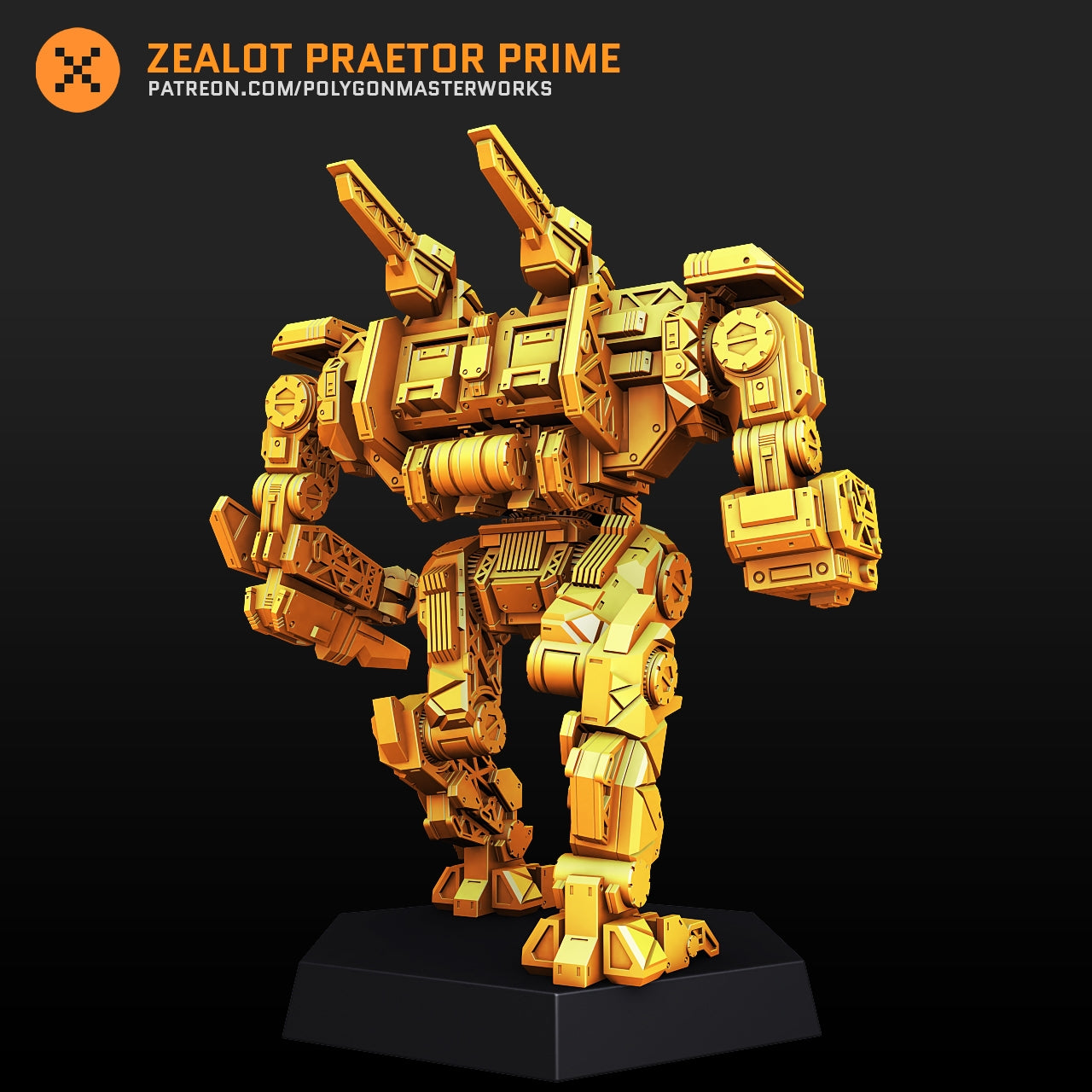 Zealot Praetor Prime (By PMW) Alternate Battletech Mechwarrior Miniatures