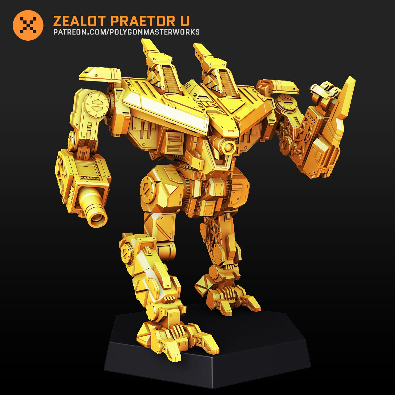 Zealot Praetor U (By PMW) Alternate Battletech Mechwarrior Miniatures