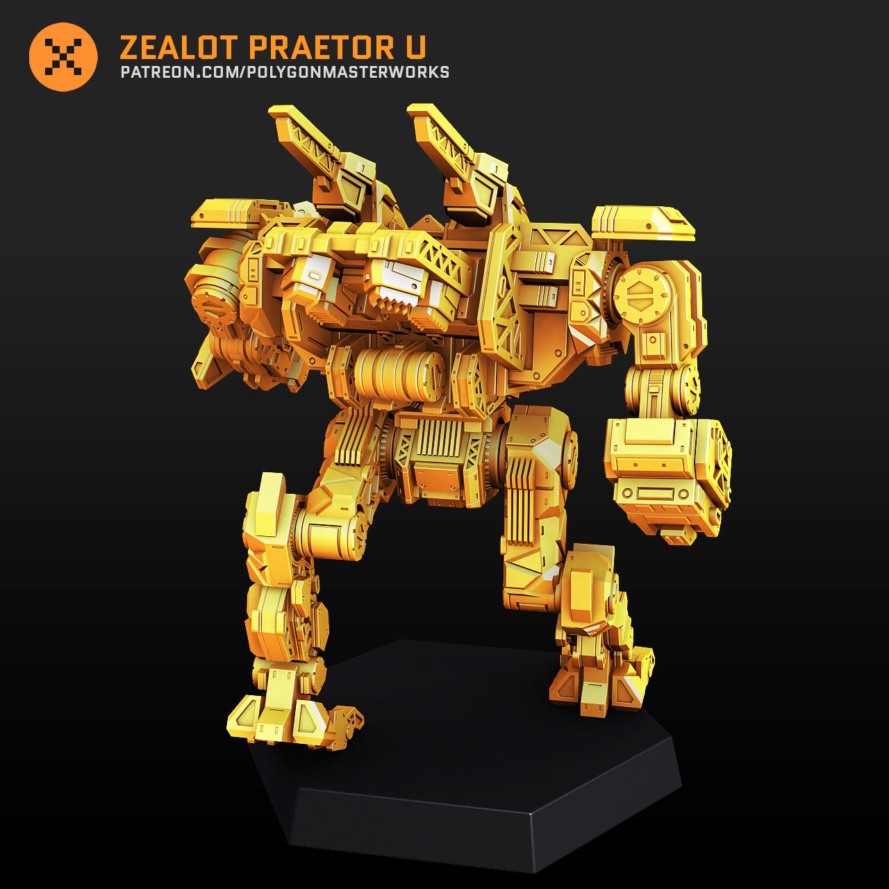Zealot Praetor U (By PMW) Alternate Battletech Mechwarrior Miniatures