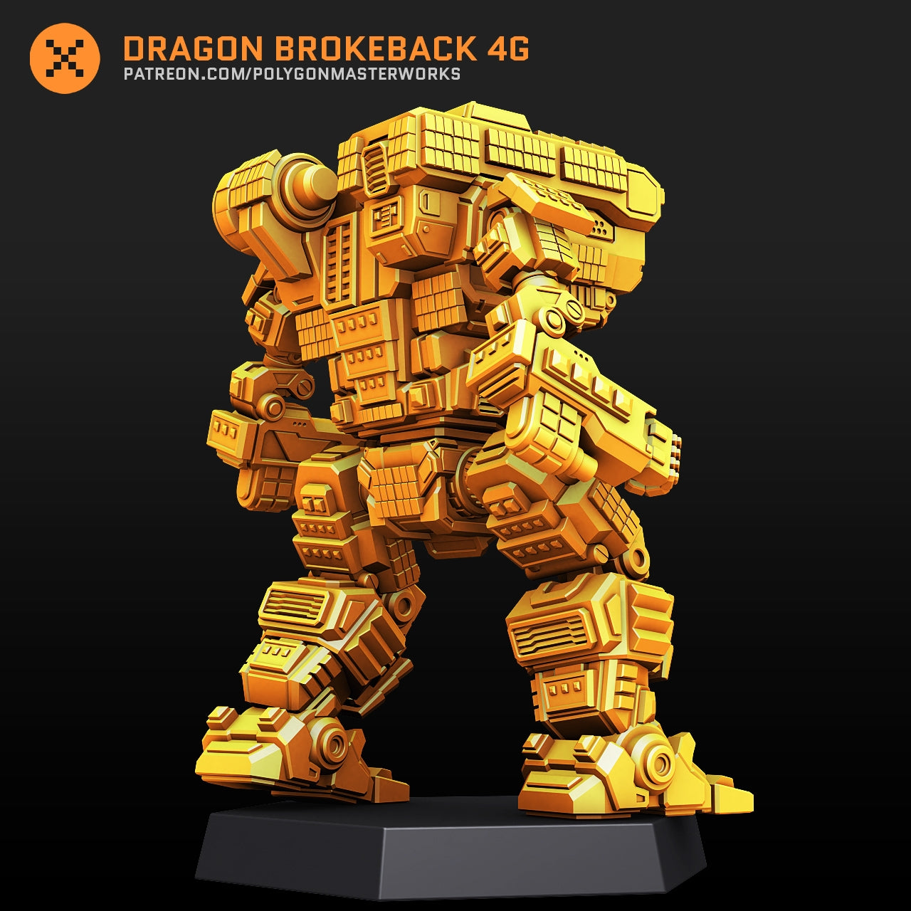 Dragon Brokeback 4G (By PMW) Alternate Battletech Mechwarrior Miniatures