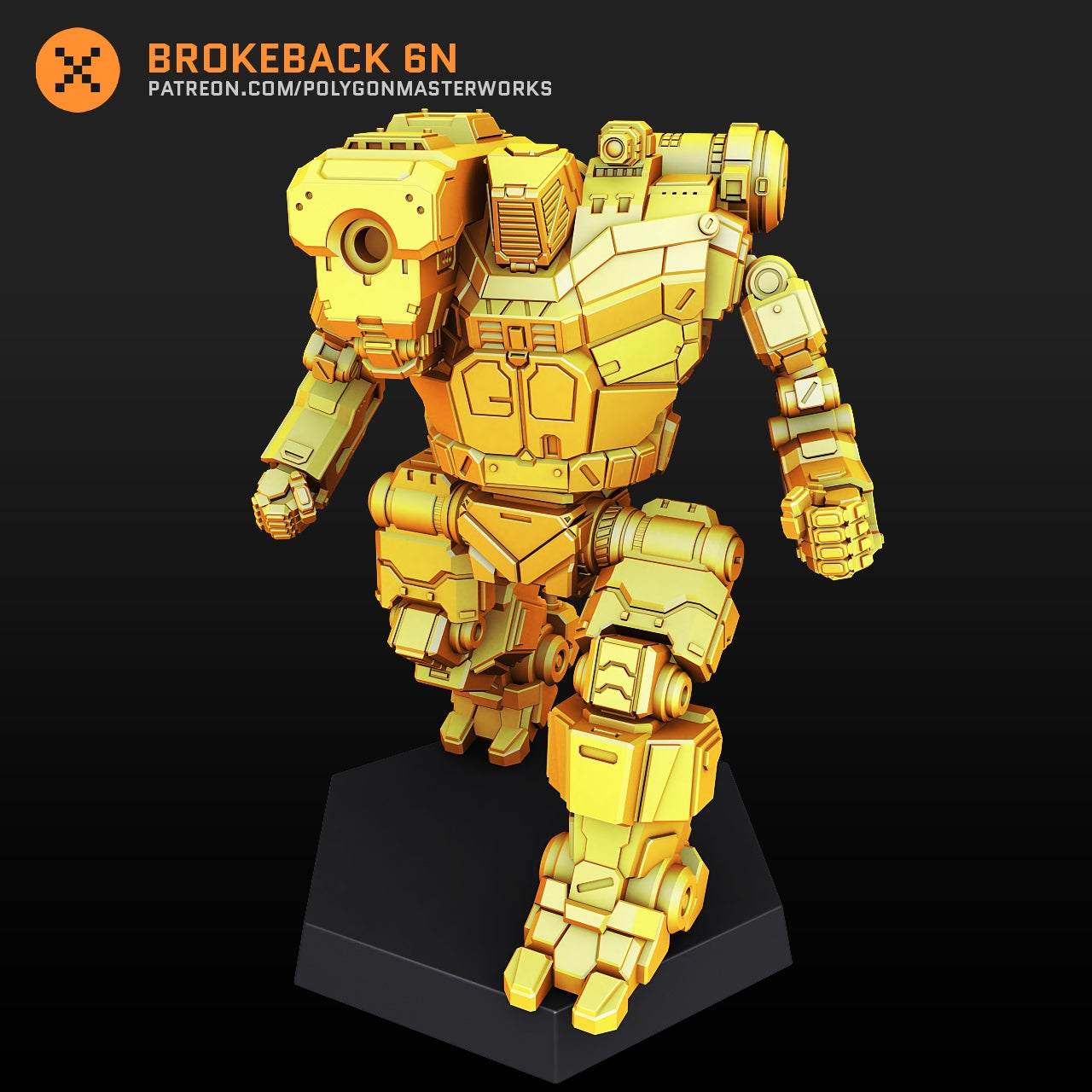 Brokeback 6N (By PMW) Alternate Battletech Mechwarrior Miniatures