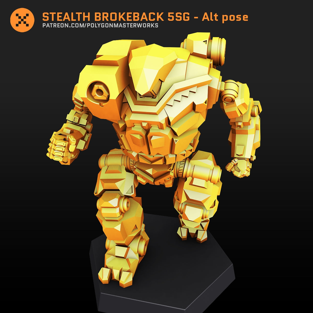Stealth Brokeback 5SG Alt 1 (By PMW) Alternate Battletech Mechwarrior Miniatures