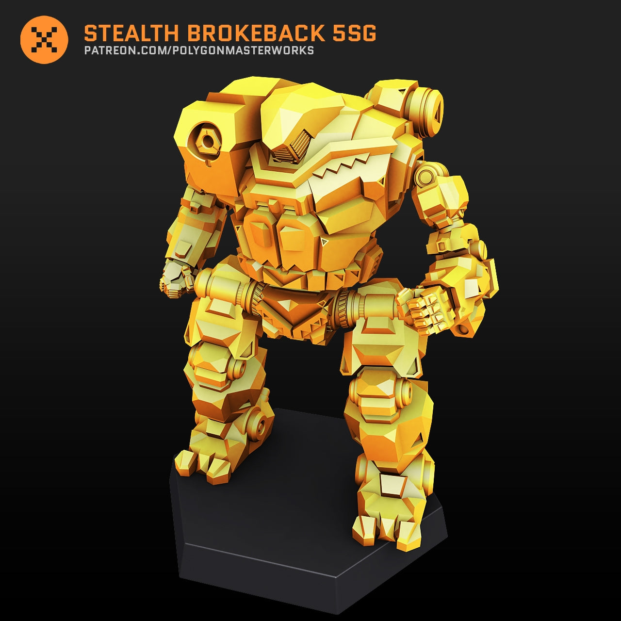 Stealth Brokeback 5SG (By PMW) Alternate Battletech Mechwarrior Miniat ...