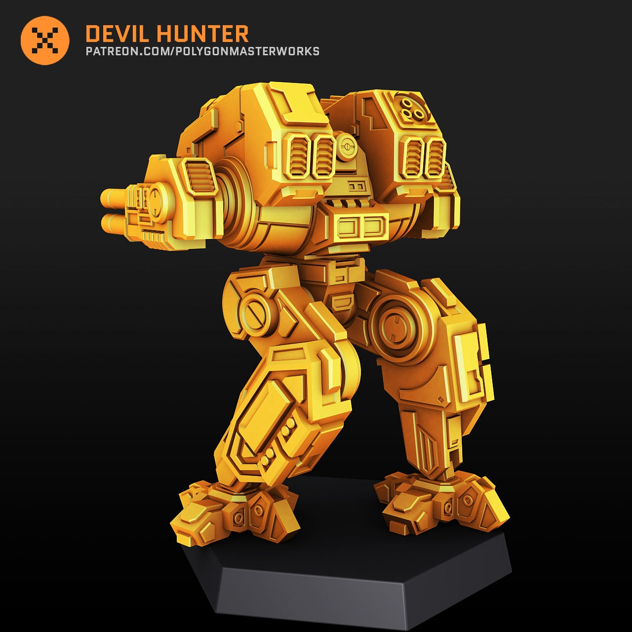 Devil Hunter (By PMW) Alternate Battletech Mechwarrior Miniatures