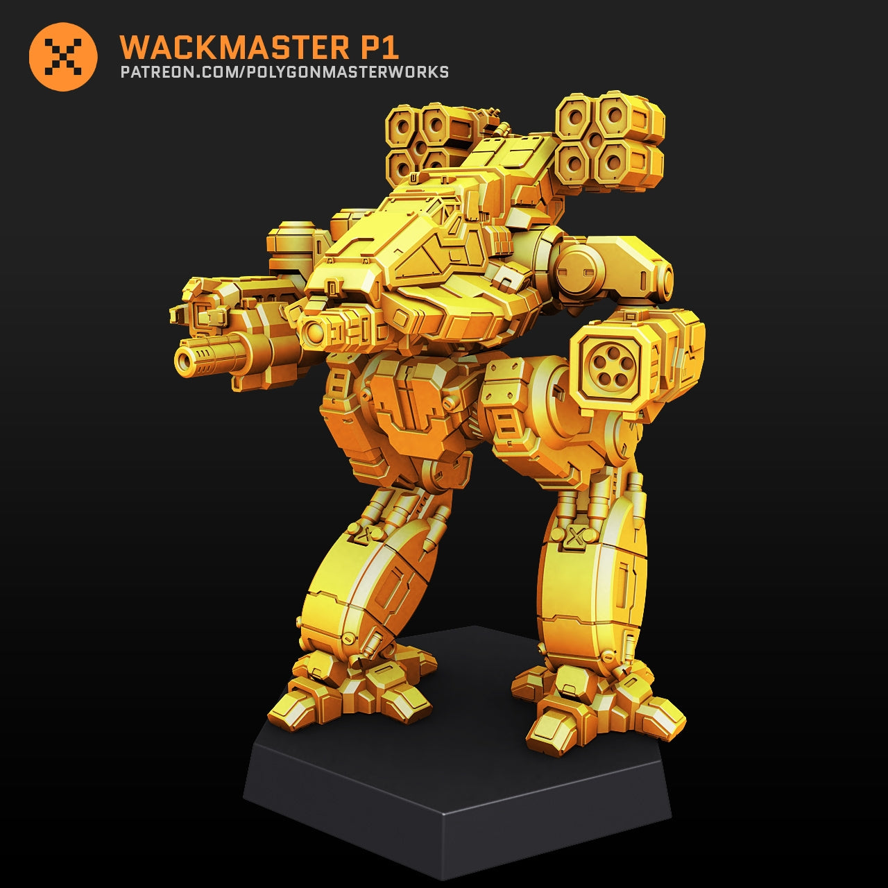 Wackmaster MWO P1 (By PMW) Alternate Battletech Mechwarrior Miniatures