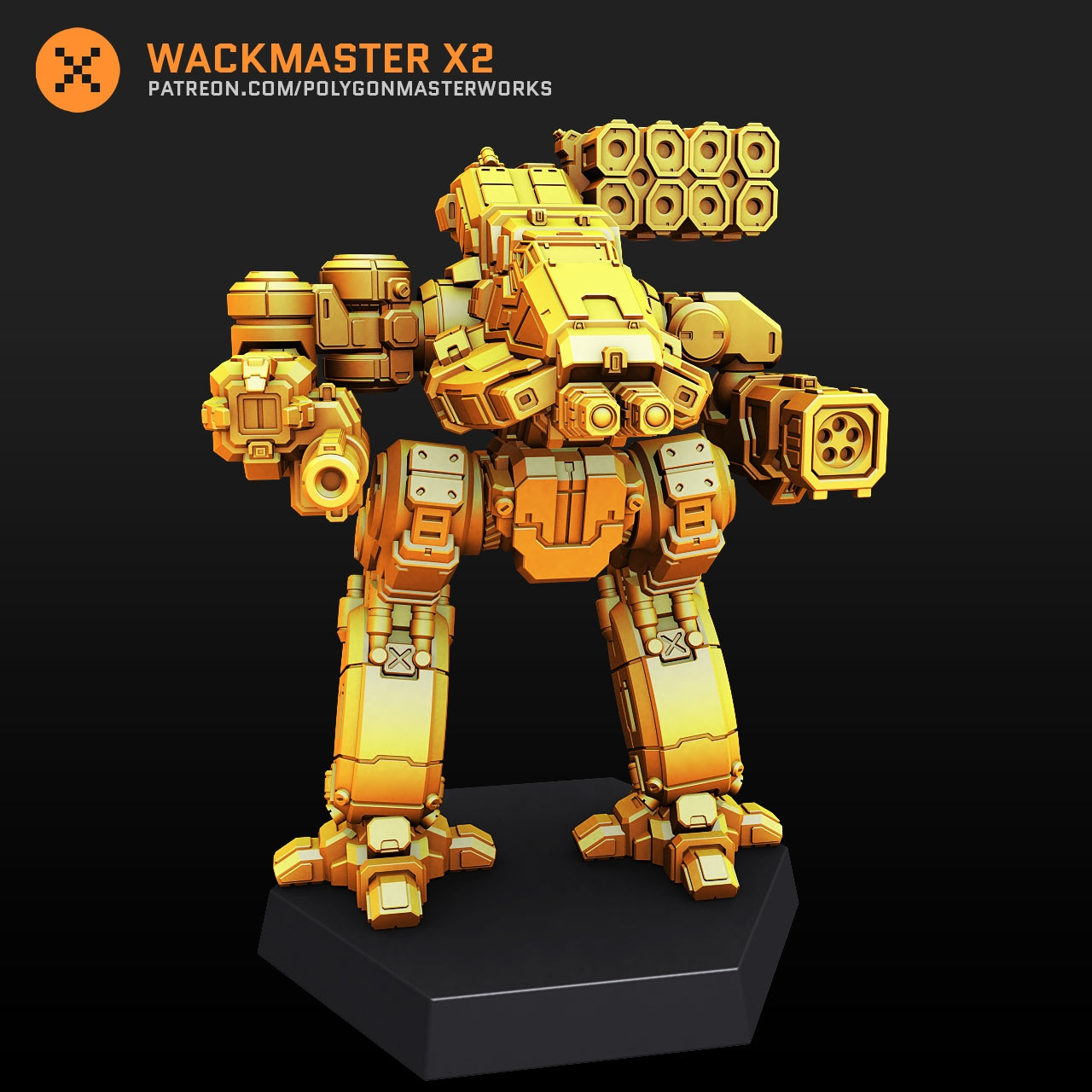 Wackmaster MWO X2 (By PMW) Alternate Battletech Mechwarrior Miniatures
