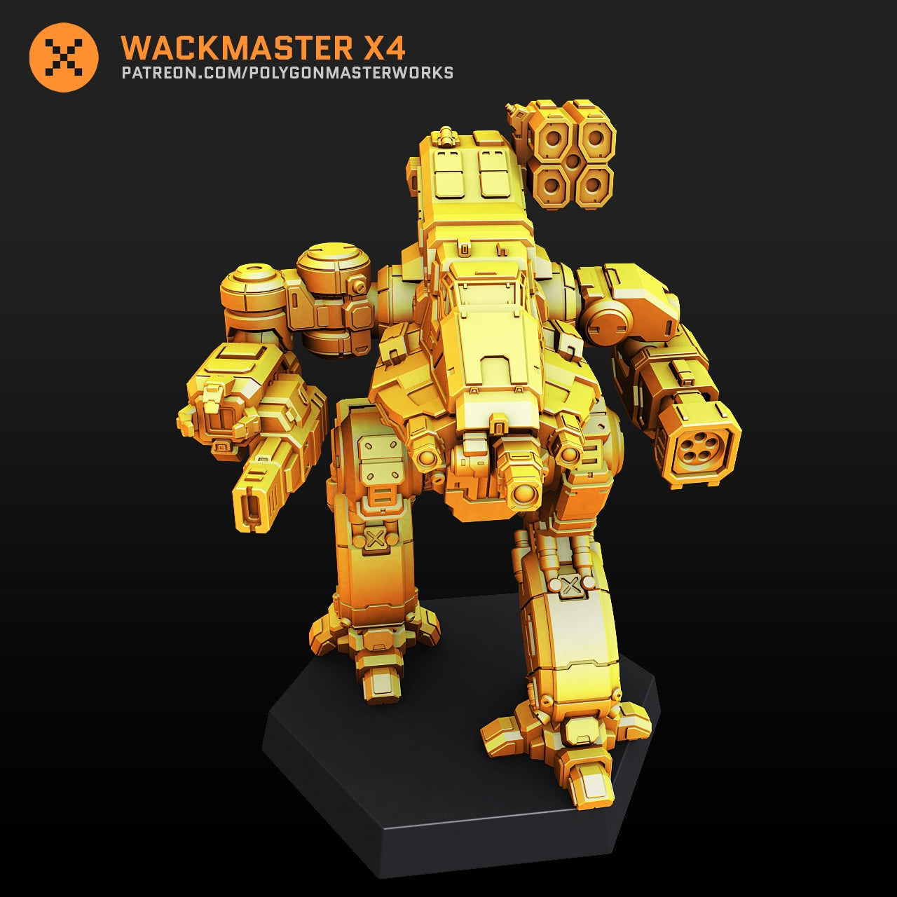 Wackmaster MWO X4 (By PMW) Alternate Battletech Mechwarrior Miniatures