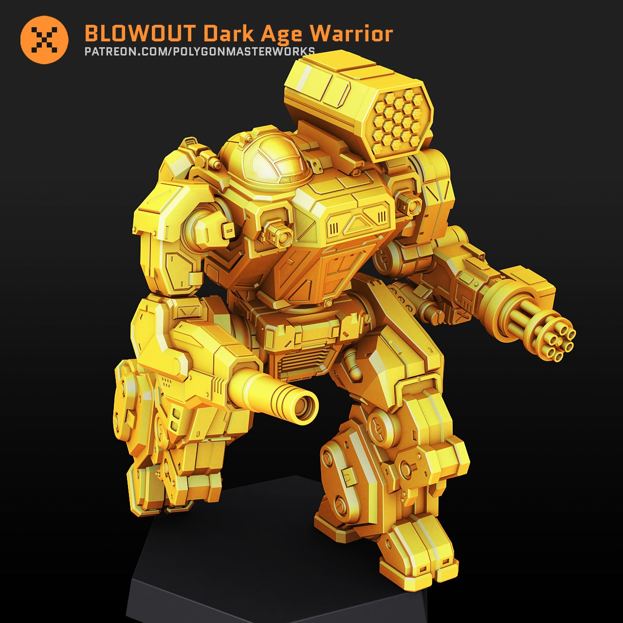 BLOWOUT Dark Age Warrior (By PMW) Alternate Battletech Mechwarrior Miniatures