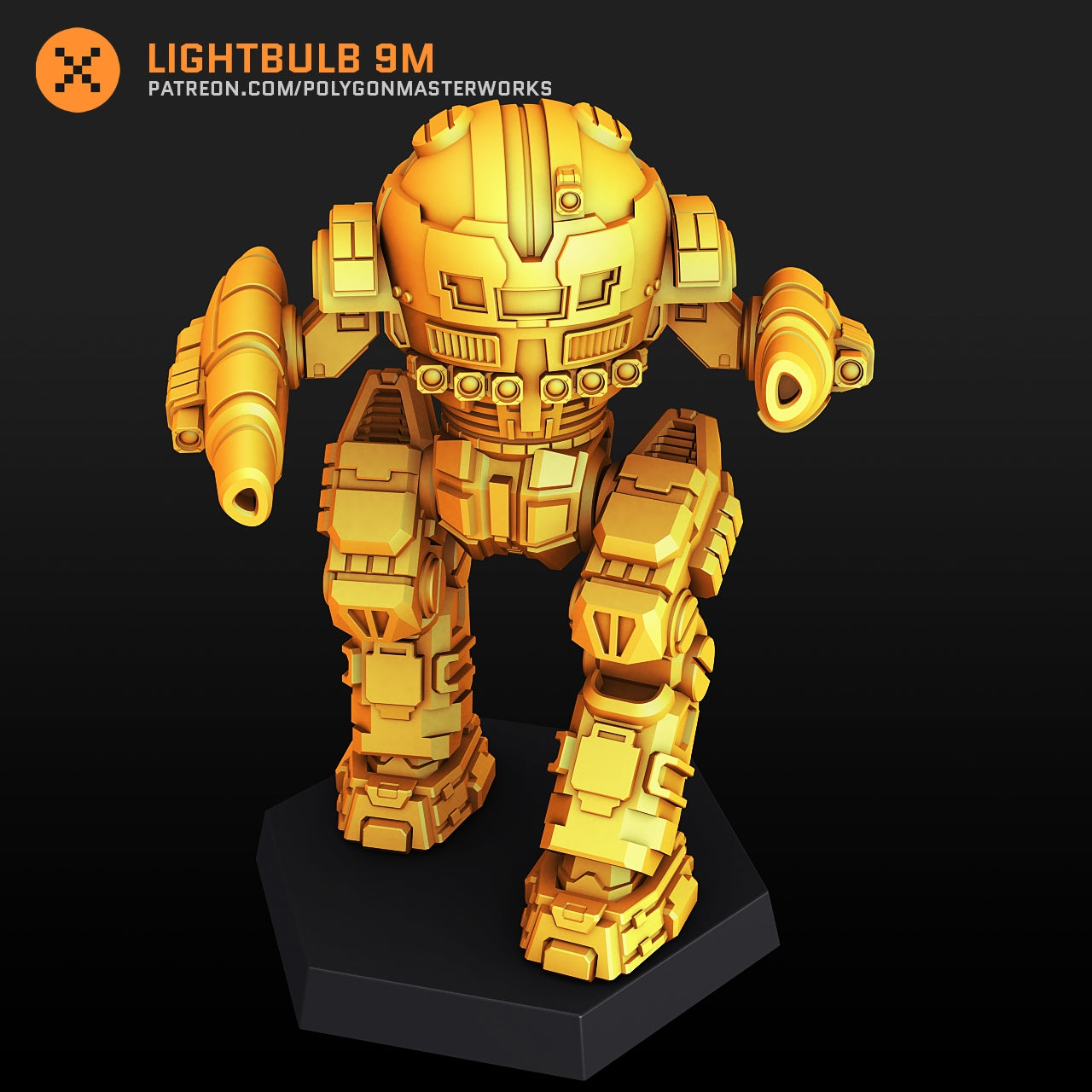 Lightbulb 9M (By PMW) Alternate Battletech Mechwarrior Miniatures
