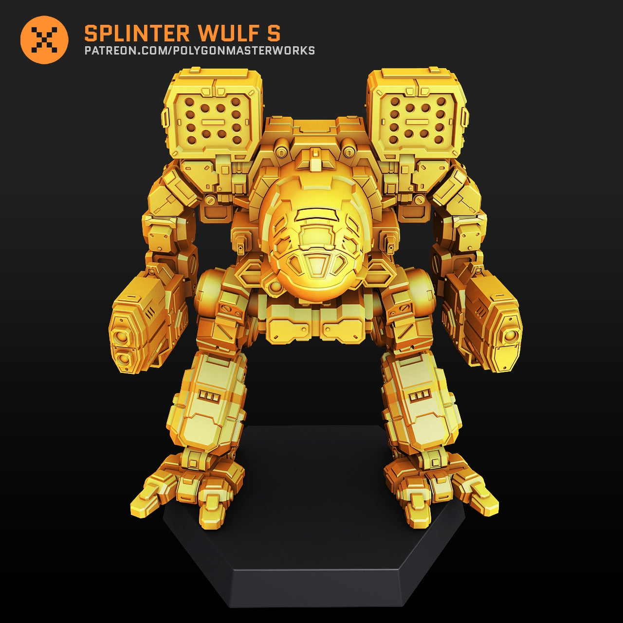 Splinter Wulf S (By PMW) Alternate Battletech Mechwarrior Miniatures