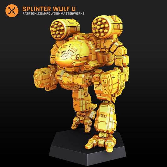 Splinter Wulf U (By PMW) Alternate Battletech Mechwarrior Miniatures
