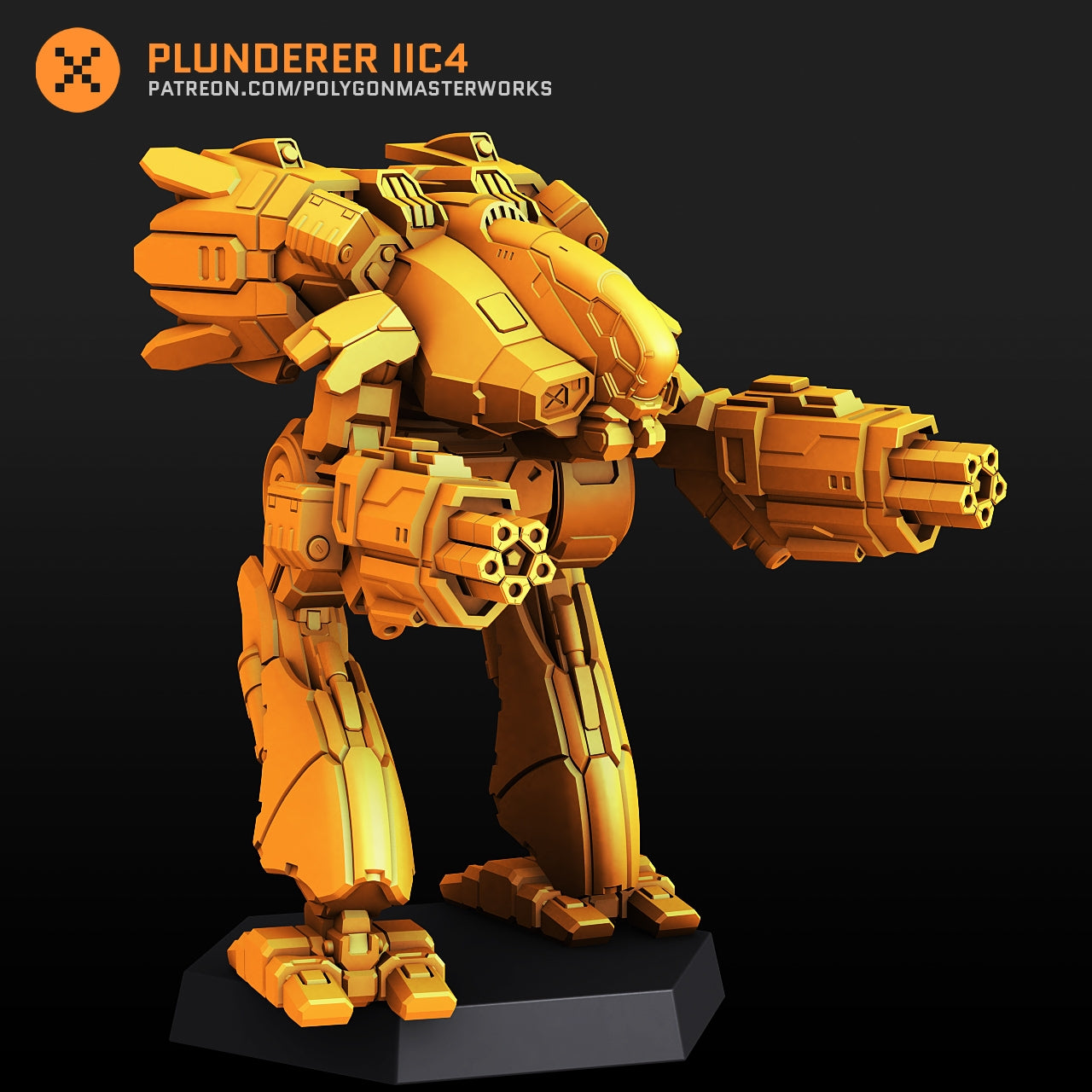 Plunderer IIC4 (By PMW) Alternate Battletech Mechwarrior Miniatures