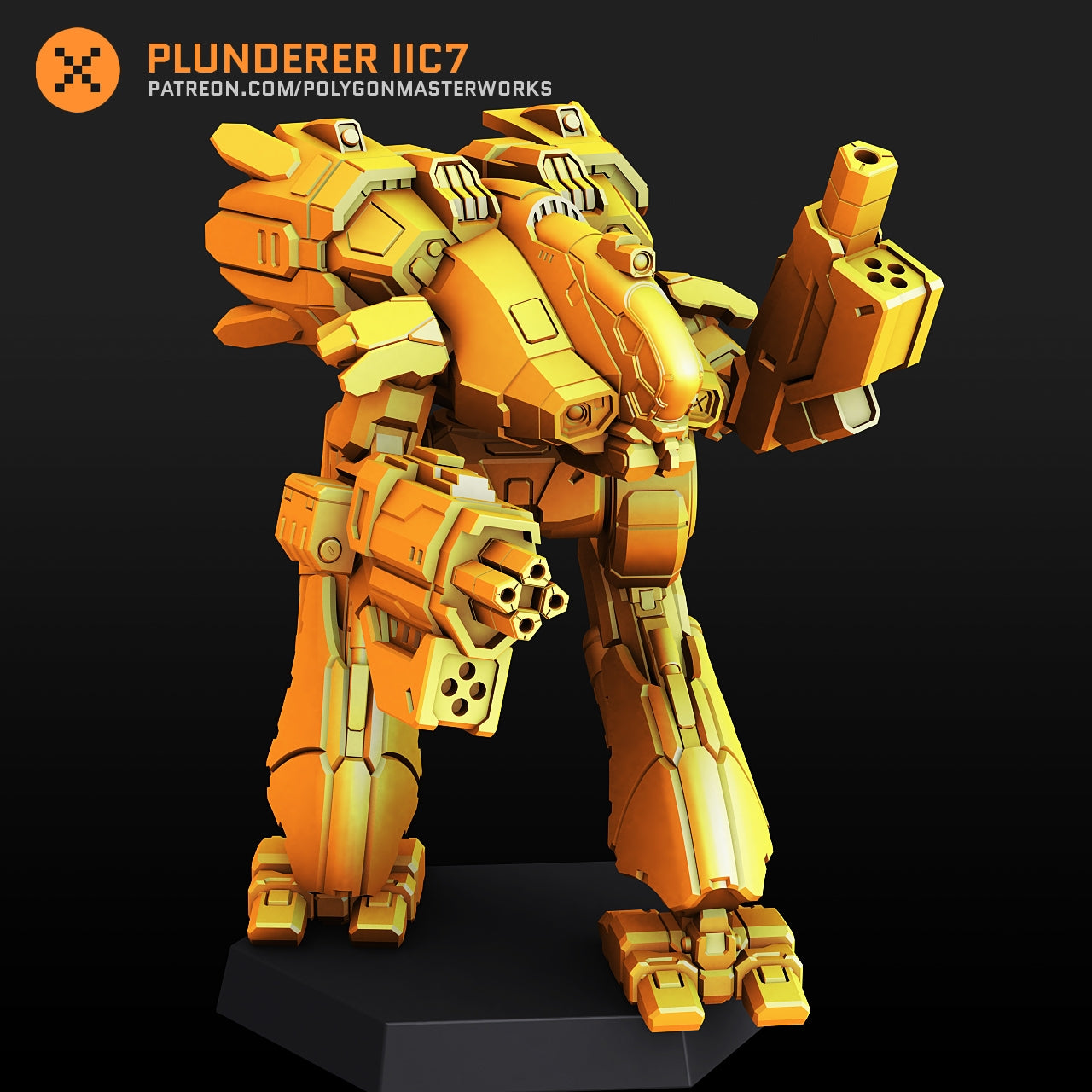 Plunderer IIC7 (By PMW) Alternate Battletech Mechwarrior Miniatures