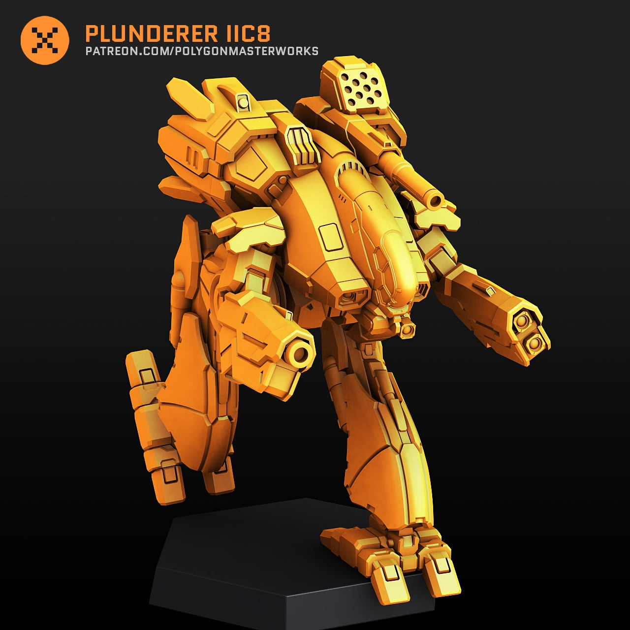 Plunderer IIC8 (By PMW) Alternate Battletech Mechwarrior Miniatures