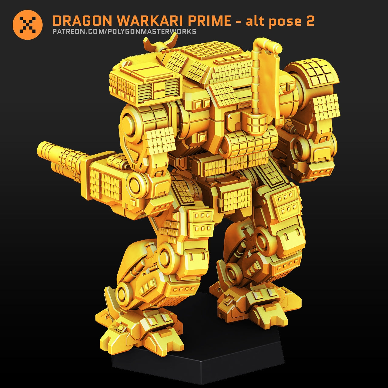 Dragon Wakari Prime Alt 2 (By PMW) Alternate Battletech Mechwarrior Miniatures