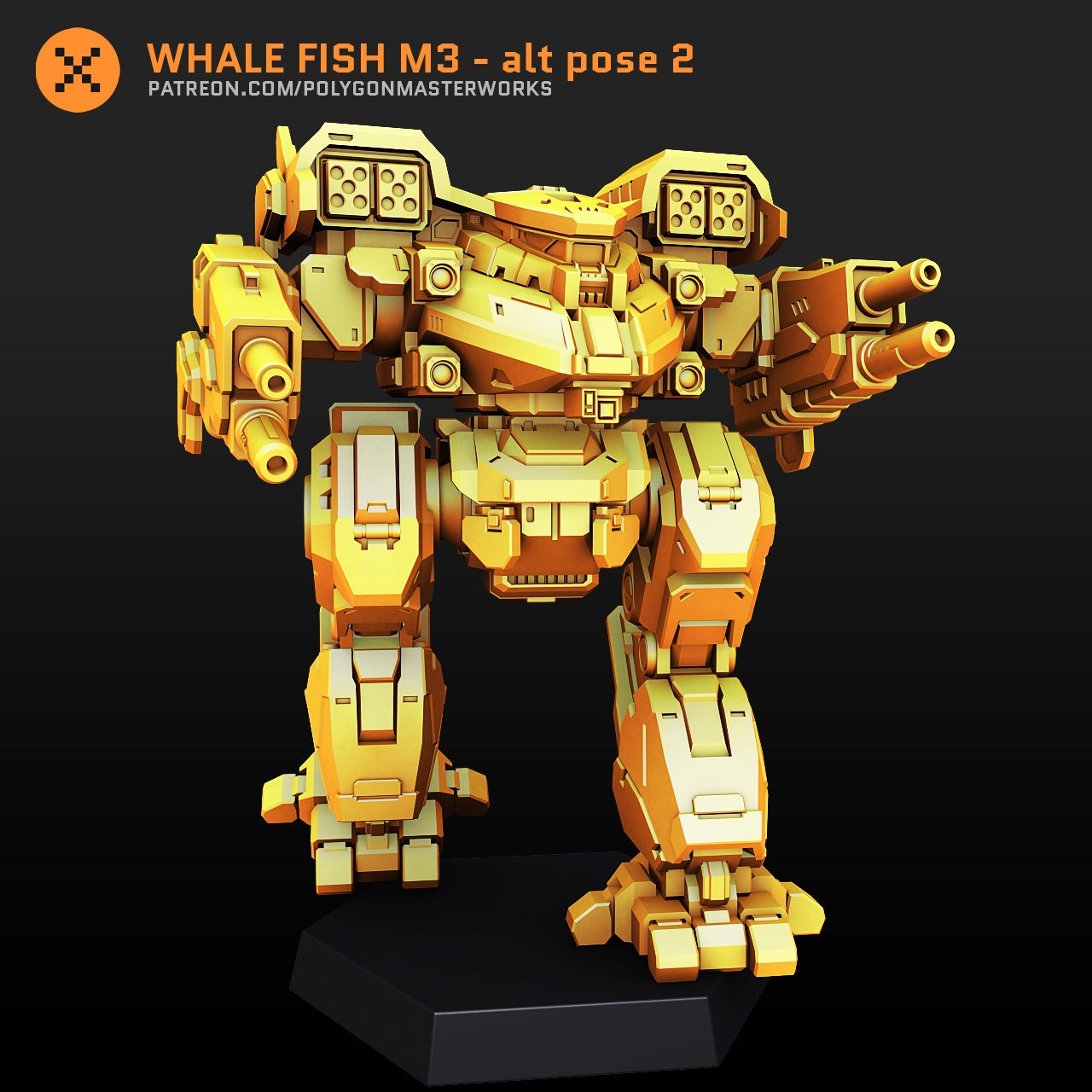 Whale Fish M3 Alt 2 (By PMW) Alternate Battletech Mechwarrior Miniatures