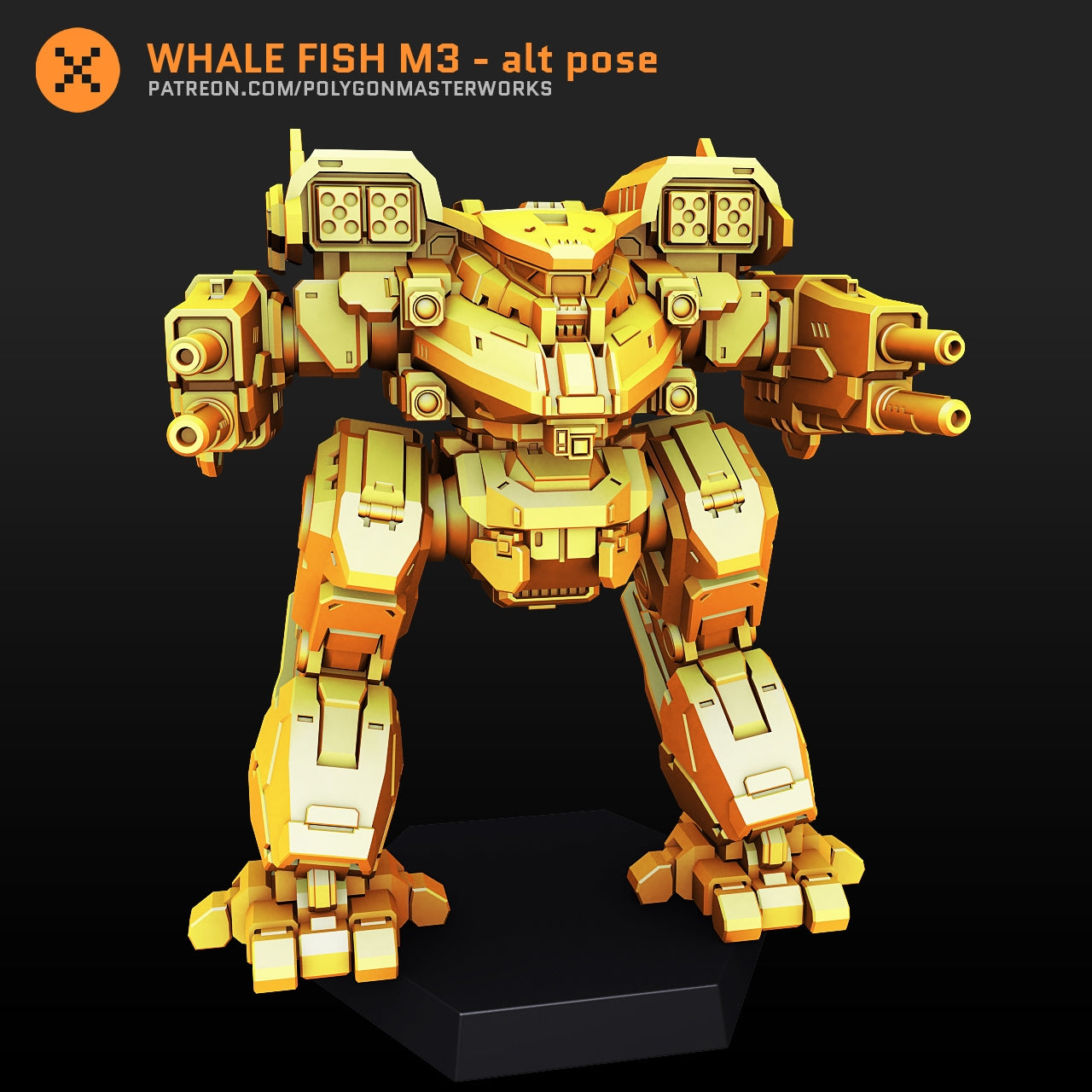 Whale Fish M3 Alt 1 (By PMW) Alternate Battletech Mechwarrior Miniatures