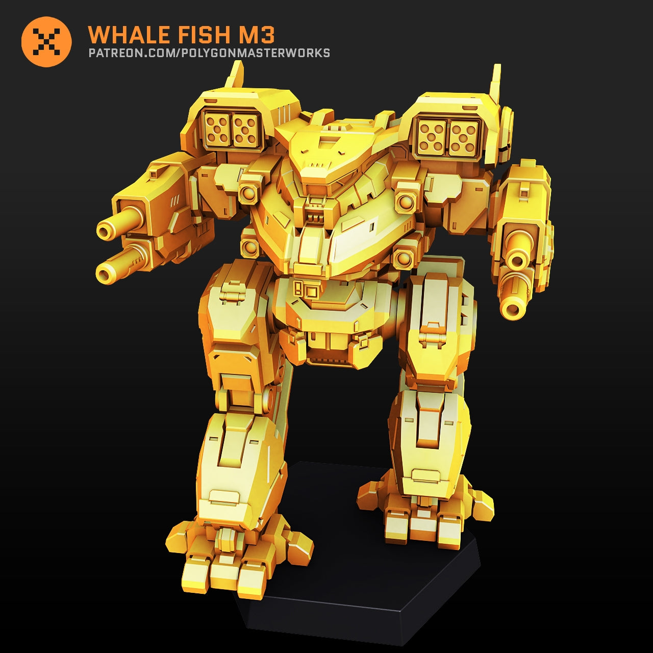 Whale Fish M3 (By PMW) Alternate Battletech Mechwarrior Miniatures