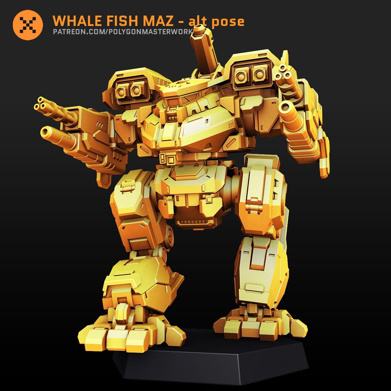 Whale Fish MAZ Alt 1 (By PMW) Alternate Battletech Mechwarrior Miniatures