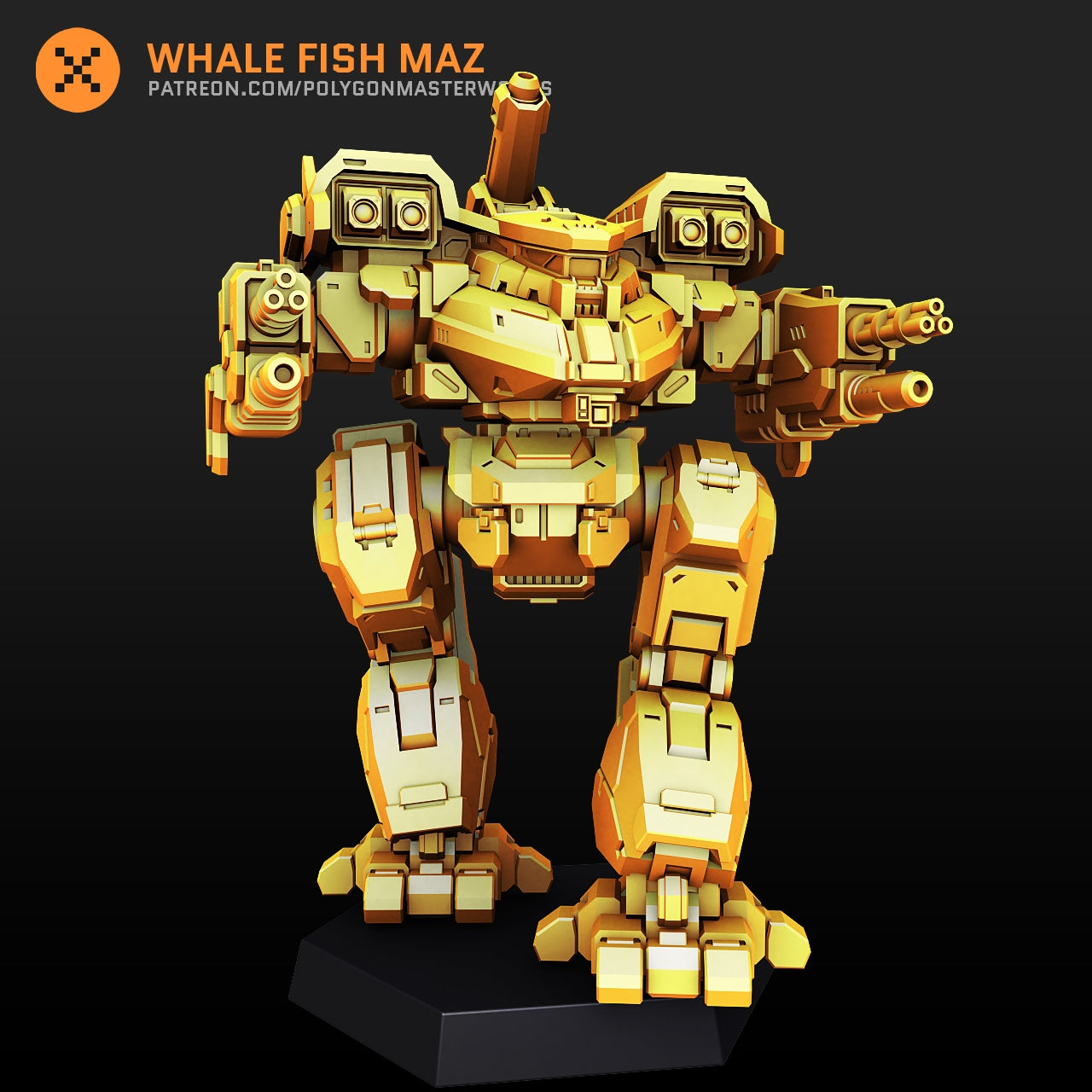 Whale Fish MAZ (By PMW) Alternate Battletech Mechwarrior Miniatures