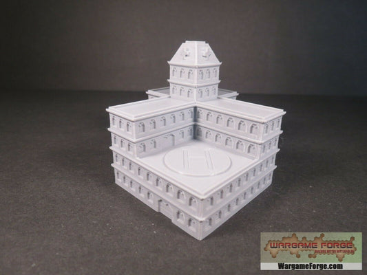 Modern Hospital - Tabletop Wargame Terrain Battletech Warhammer